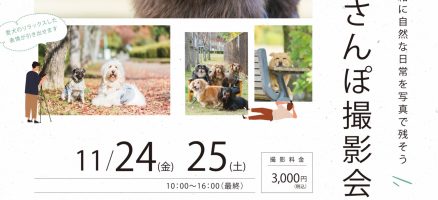 お散歩撮影会を開催します！